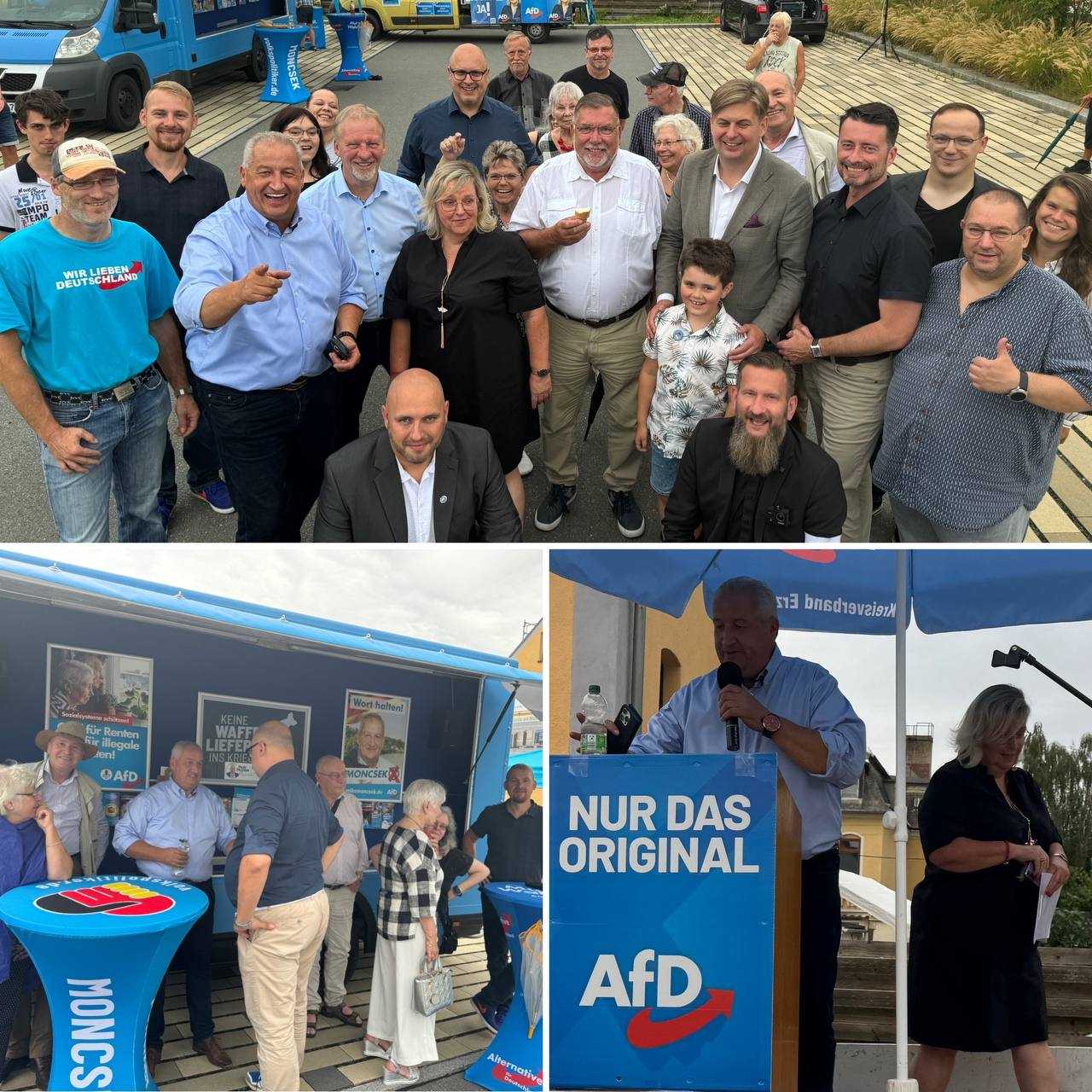 Infostand im schönen Ortsteil Waldenburg